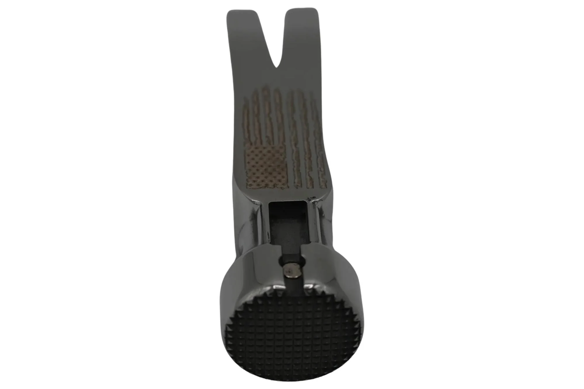 Polished Martinez Tool Co. M1 Milled Face Framing Hammer Head With American Flag - Image 3