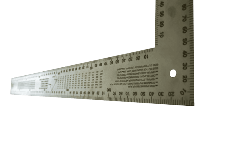 MZ4294 TI TITANIUM NON SCRIBE FRAMING SQUARE METRIC 4